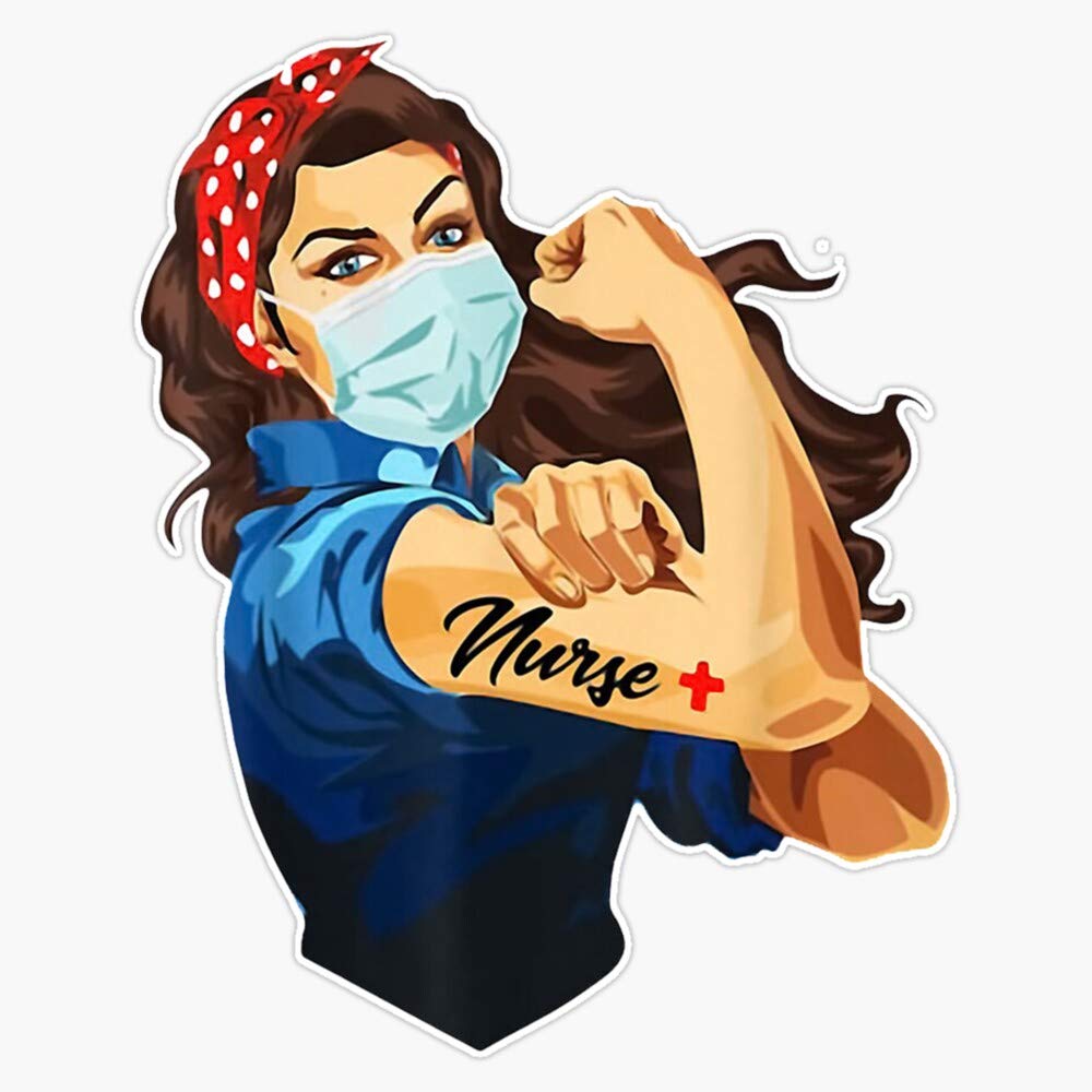 TCT Trading Nurse Strong Sticker Vinyl Stickers Waterproof Decal Car, Laptop, Bumper Stickers 5