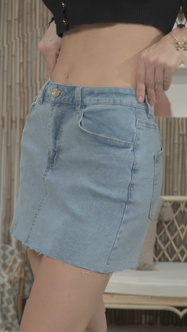 Jumppmile Womens Mini Denim Skirt Mid Waist Mini Y2K Jean Skirts