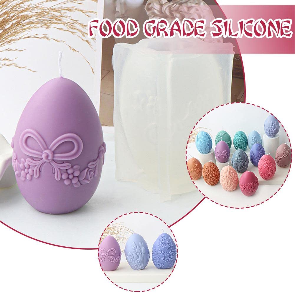 Stampo Silicone Per Portacandele Uova Pasqua - Forma Per Candele Tealight, Decorazioni Fai Da Te - Foto 12