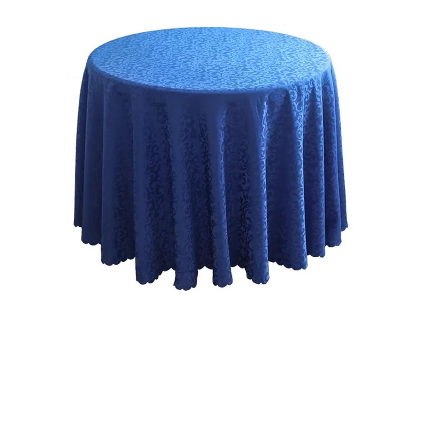 BTRYLDCFA Round Tablecloth Round Table Cloth Polyester Tablecloth Wedding Banquets Party Circular Meeting 160cm(Blue1)