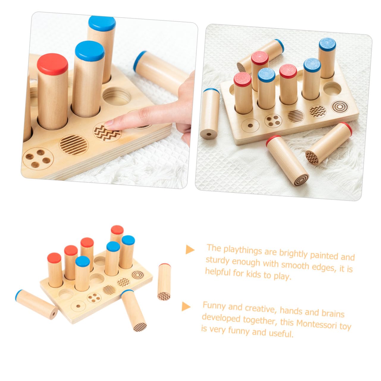 POPETPOP Juguete Interactivo Educativo de Madera para Niños, 1 Set