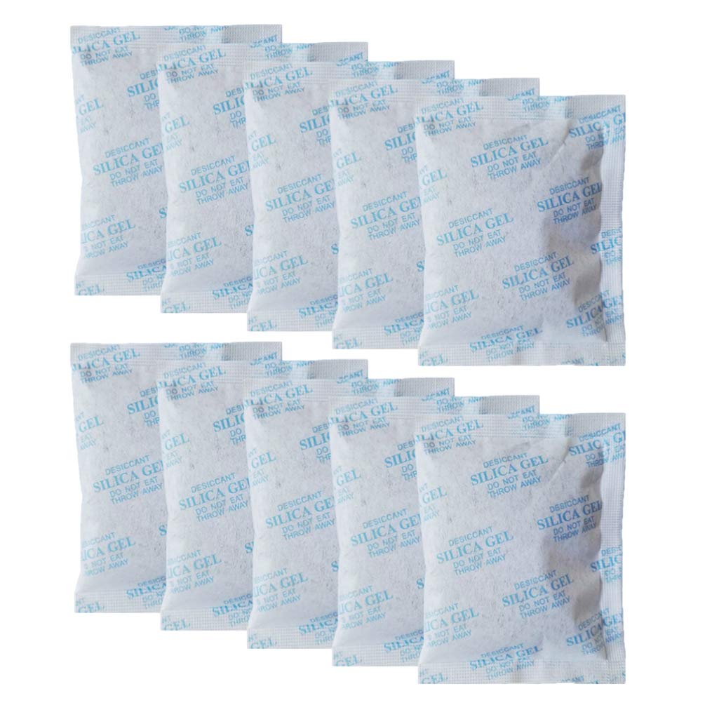POPETPOP Lot de 100 Sachets de Gel Déshydratant 10g Absorbeur D'humidité en Tissu Non Tissé Bleu pour Vêtements et Placard Protection Contre la Corrosion la Moisissure