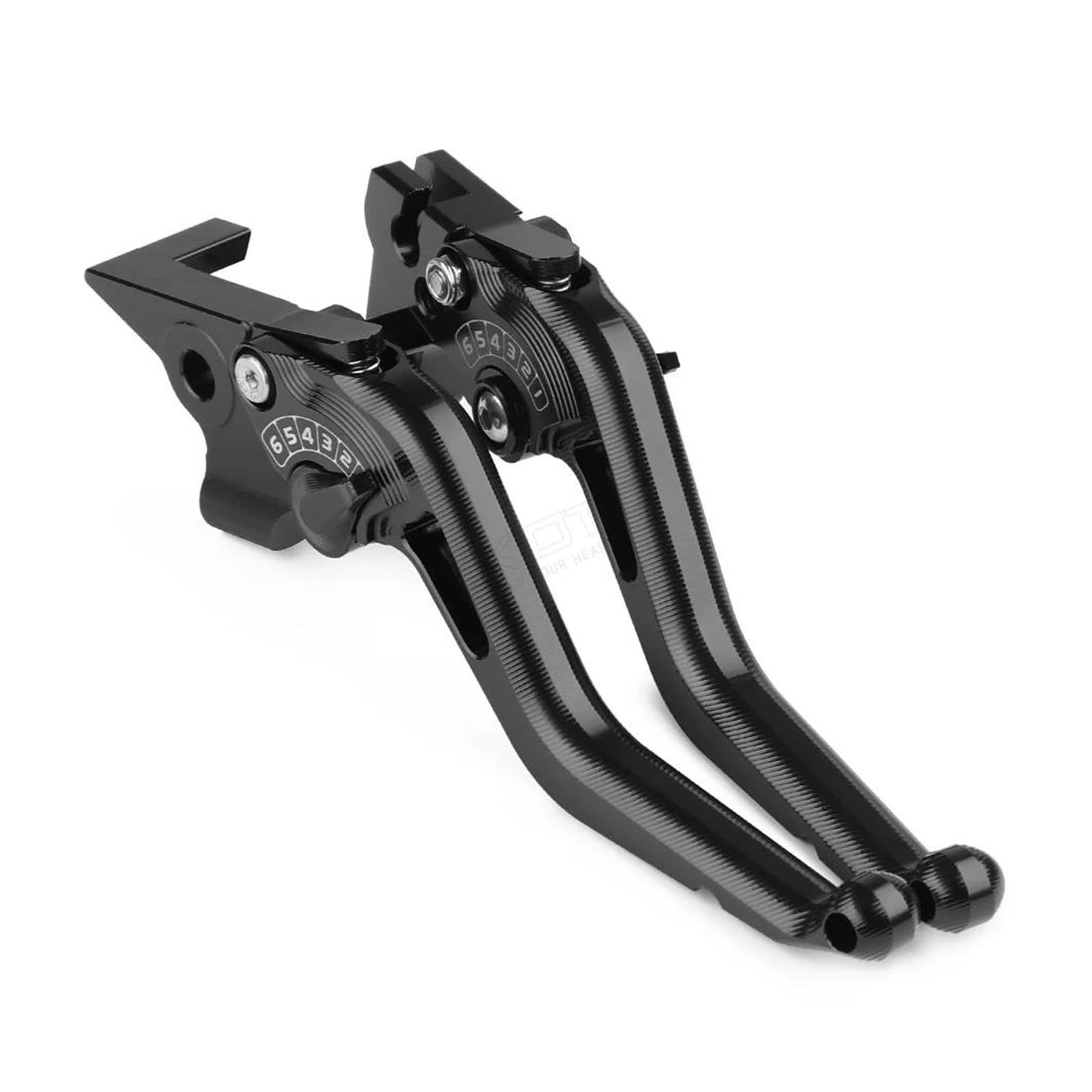 Hpzprpcew Black For Kawasaki Er-6F Er6f 2009-2016 Er6n Er-6N Motorcycle Accessories Short Brake Clutch Levers(Black)