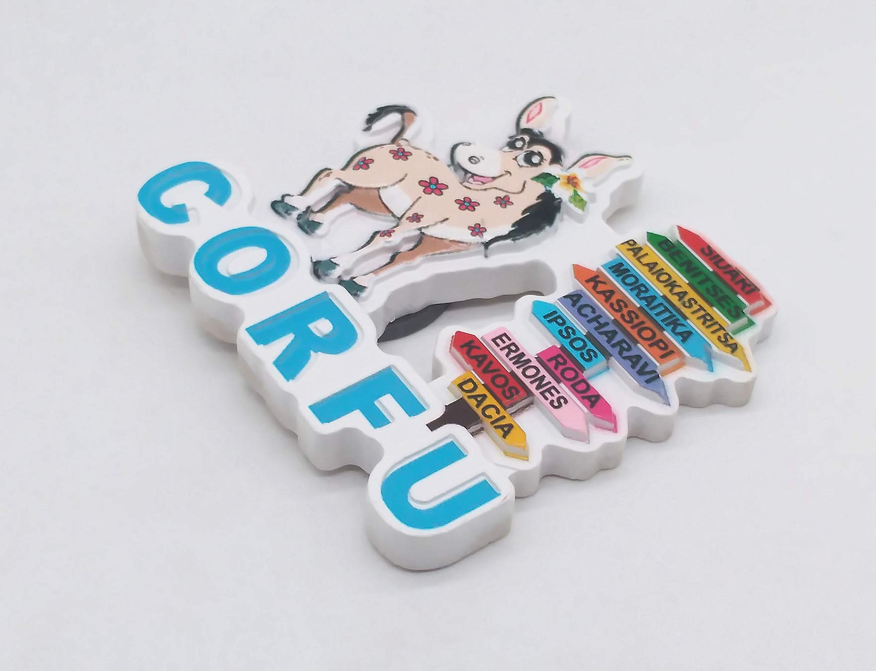 Corfù Grecia Viaggio Souvenir 3D Magnete Frigorifero