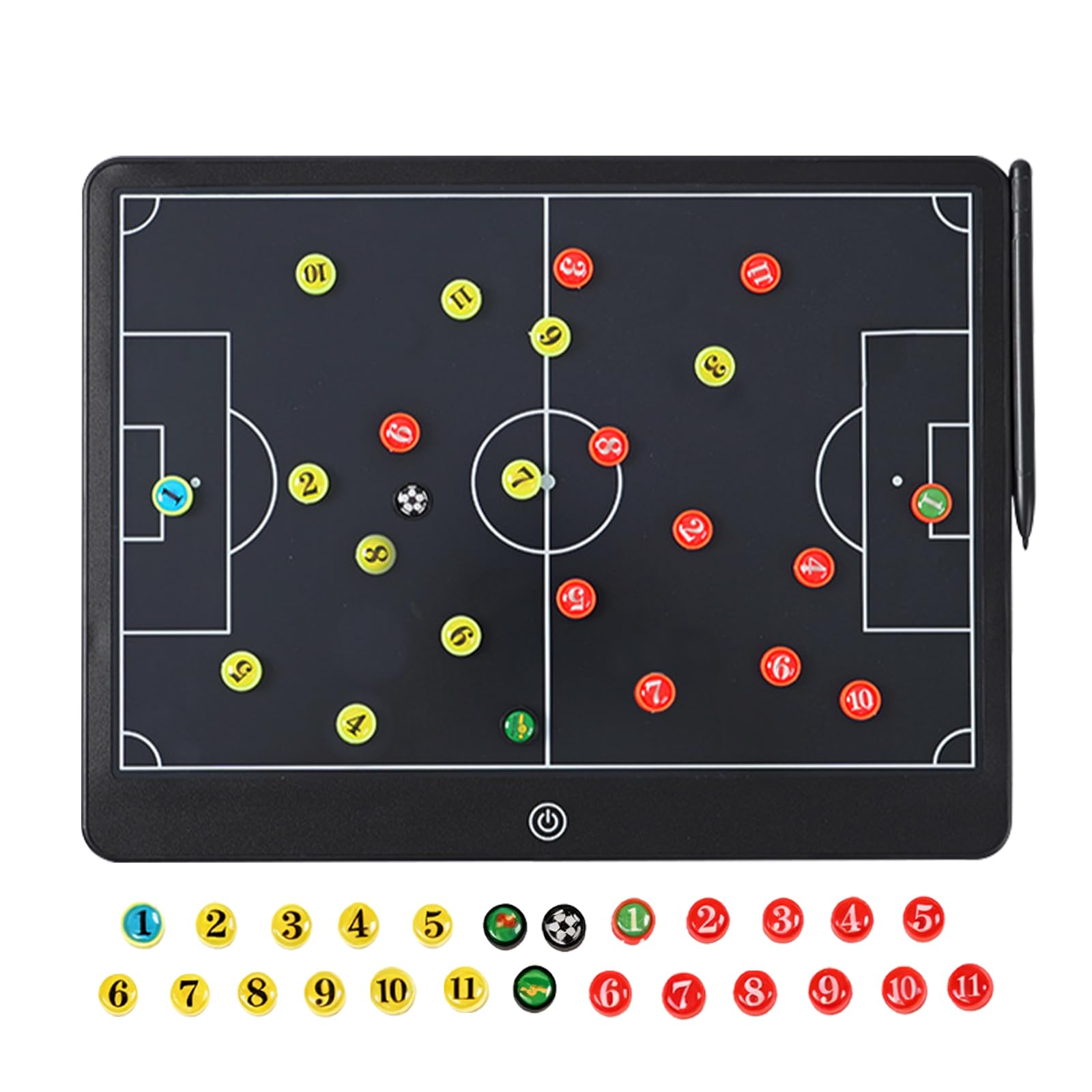 Tablero De Tácticas Electrónico Pizarra Futbol Entrenador LCD Con Pegatinas Magnéticas