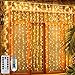 MIRADH 300-LED Plastic Fairy Curtain Lights – Diwali Window Decoration