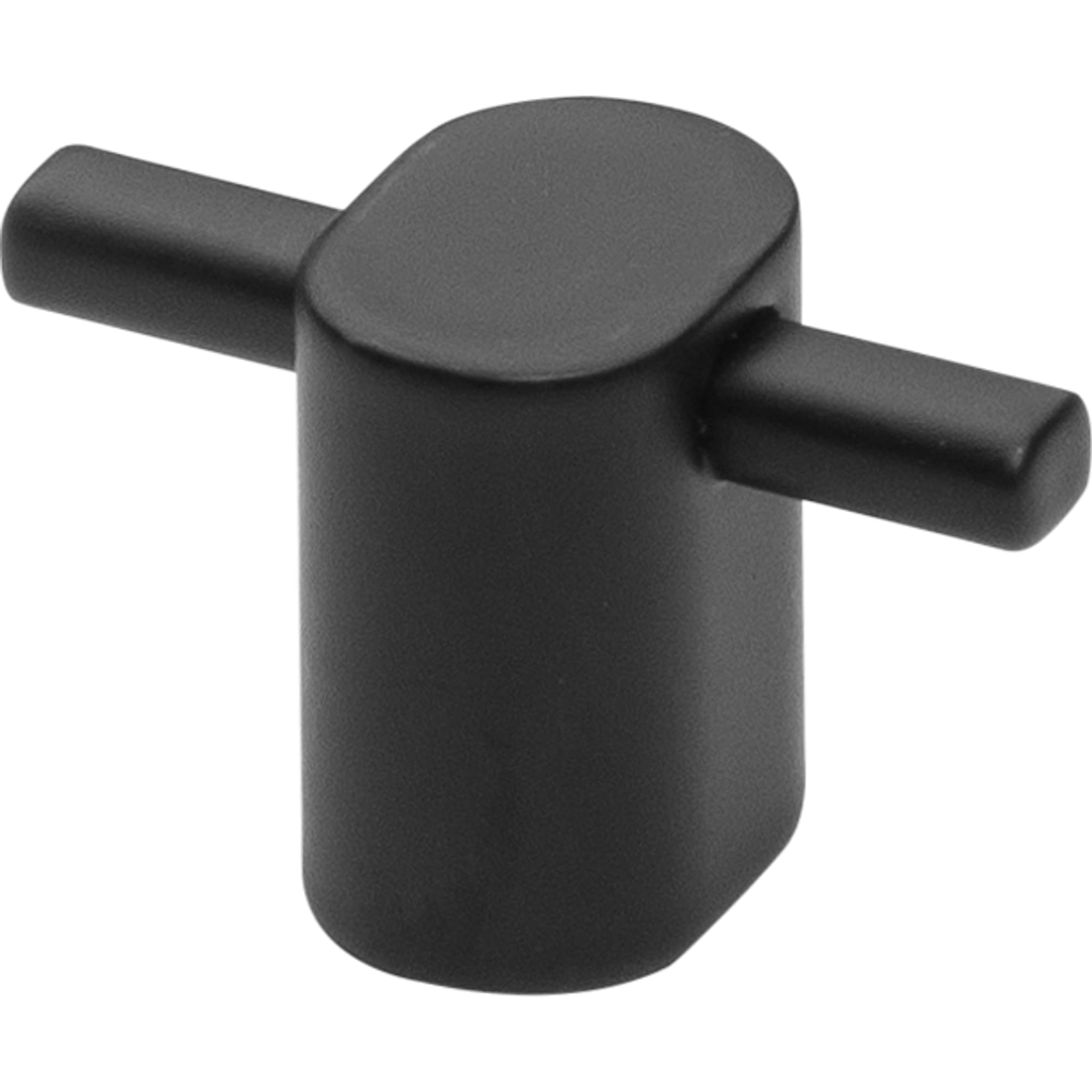 GTV Pomello per Mobili STRAW, Pomello moderno in alluminio, pomello per cucina, armadio, cassettiera, colore Nero Opaco