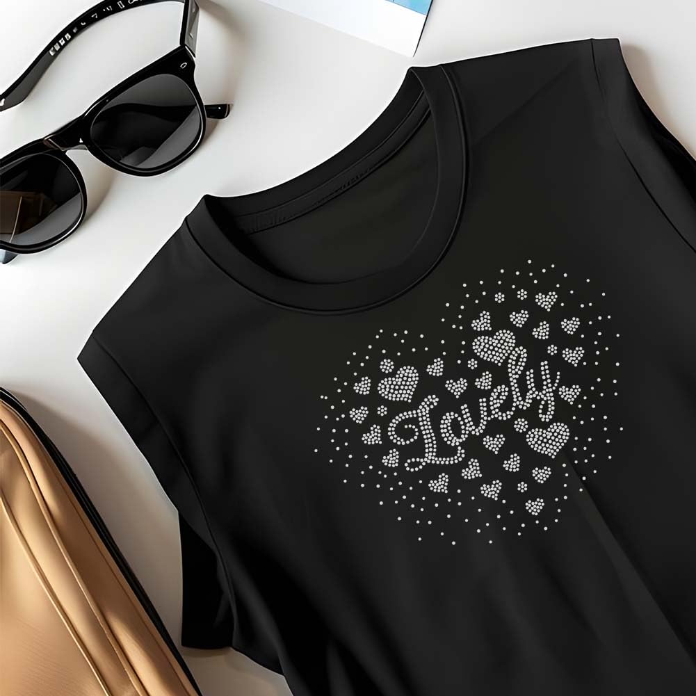 SUPERDANT Ferro su Strass Trasferimento di Zampa D'Amore Decalcomanie con Cuore Scintillante Trasferimento Termico di Cristalli Decalcomanie con Diamanti A Forma di Zampa di Cristallo Pantaloni Regali
