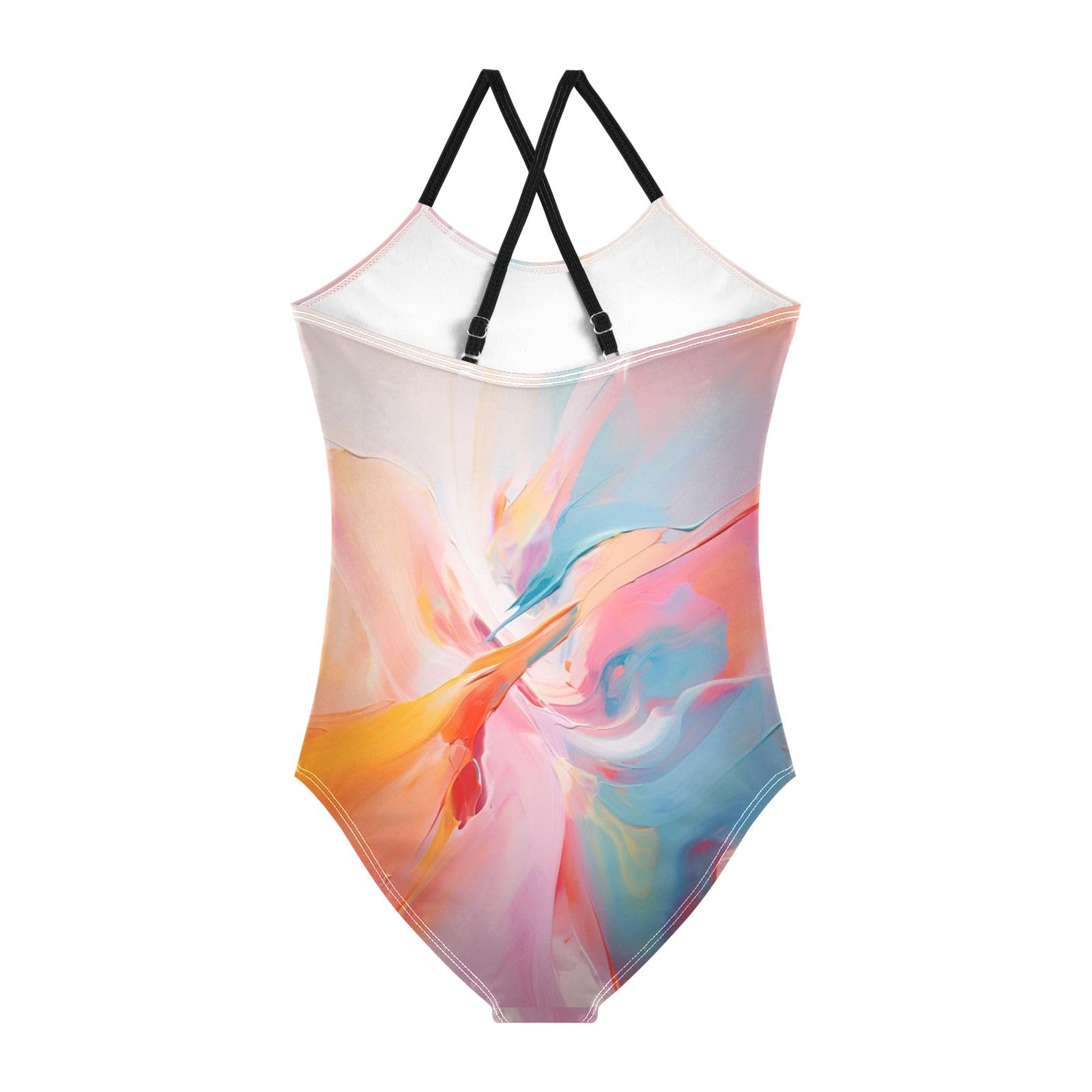 Painting Art Girls One-Piece Swimsuit Beach Bathing Suit