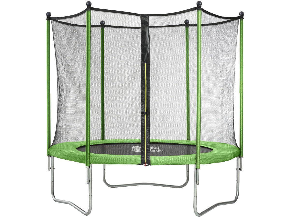 Cama elástica Yoopi - Ø 3.05 m - con Red + Escalera + Cubierta de protección + Kit de Anclaje
