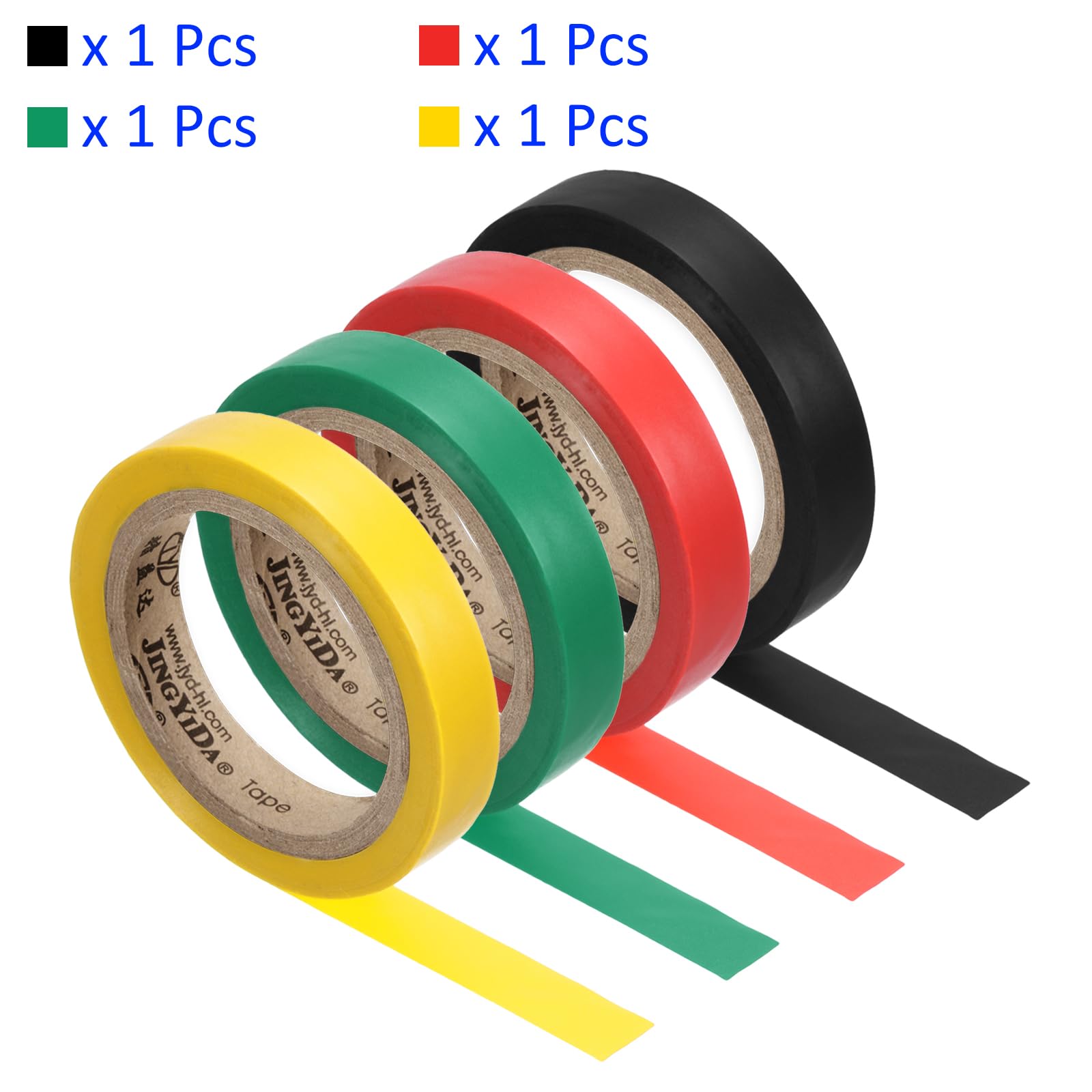 M METERXITY 4 Pack Racquet Overgrip Tape, Badminton Tennis Racket Grip Finishing Tapes Wrap Tape Sticky Non-Slip - Image 4