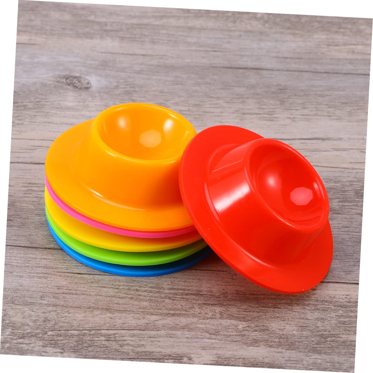 Amosfun 18 Pcs Porte-Oeufs Ustensiles De Cuisine pour Pocheuses à Œufs Cuiseur à Oeufs Pochés Mini Coquetiers Porte-coquetier Coquetier Oeuf Stand D'oeufs Coquetier en Silicone