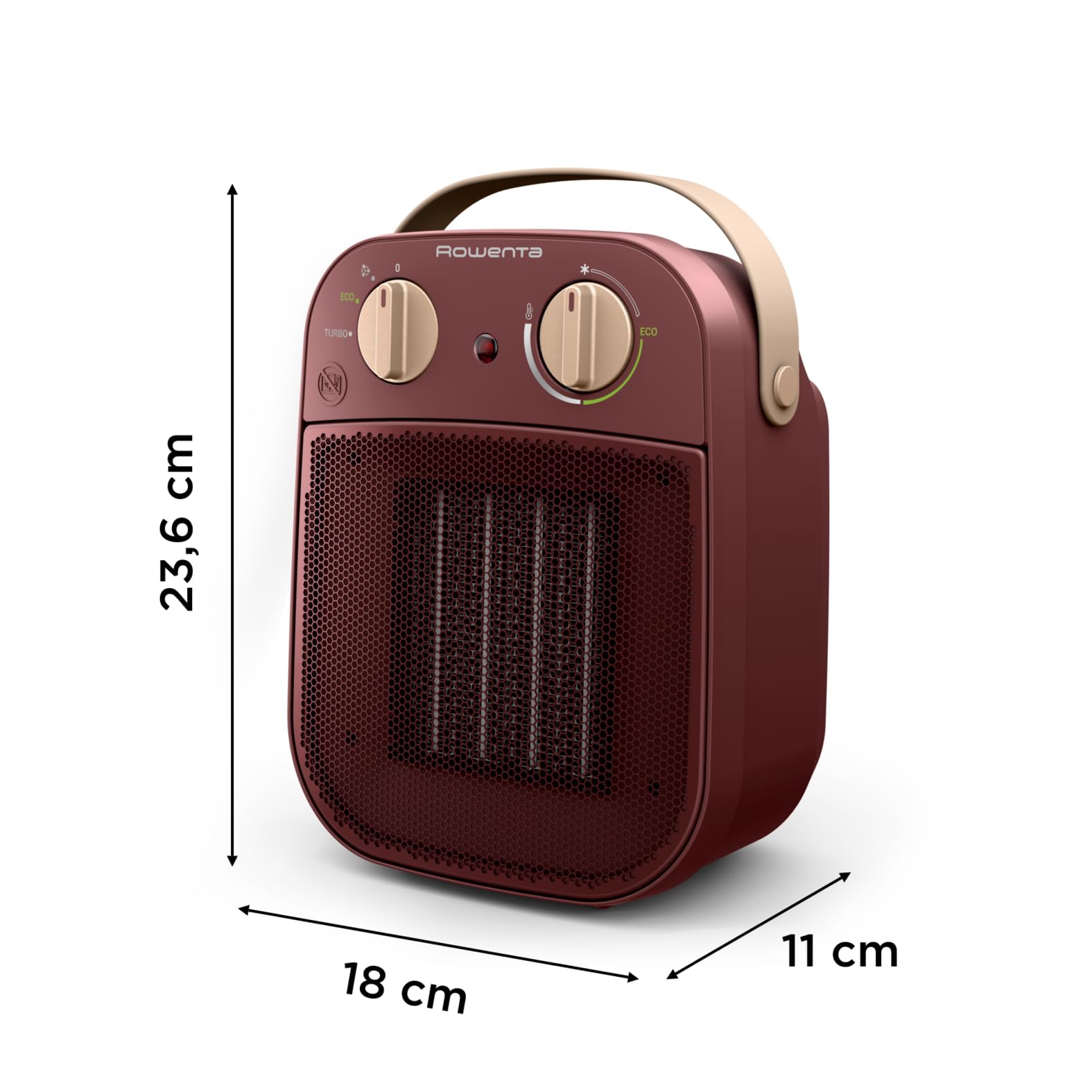 Rowenta My Nomad Heater, Potente Termoventilatore, Silenzioso, modalità Eco, Semplice da Trasportare, Design Moderno, SO8231