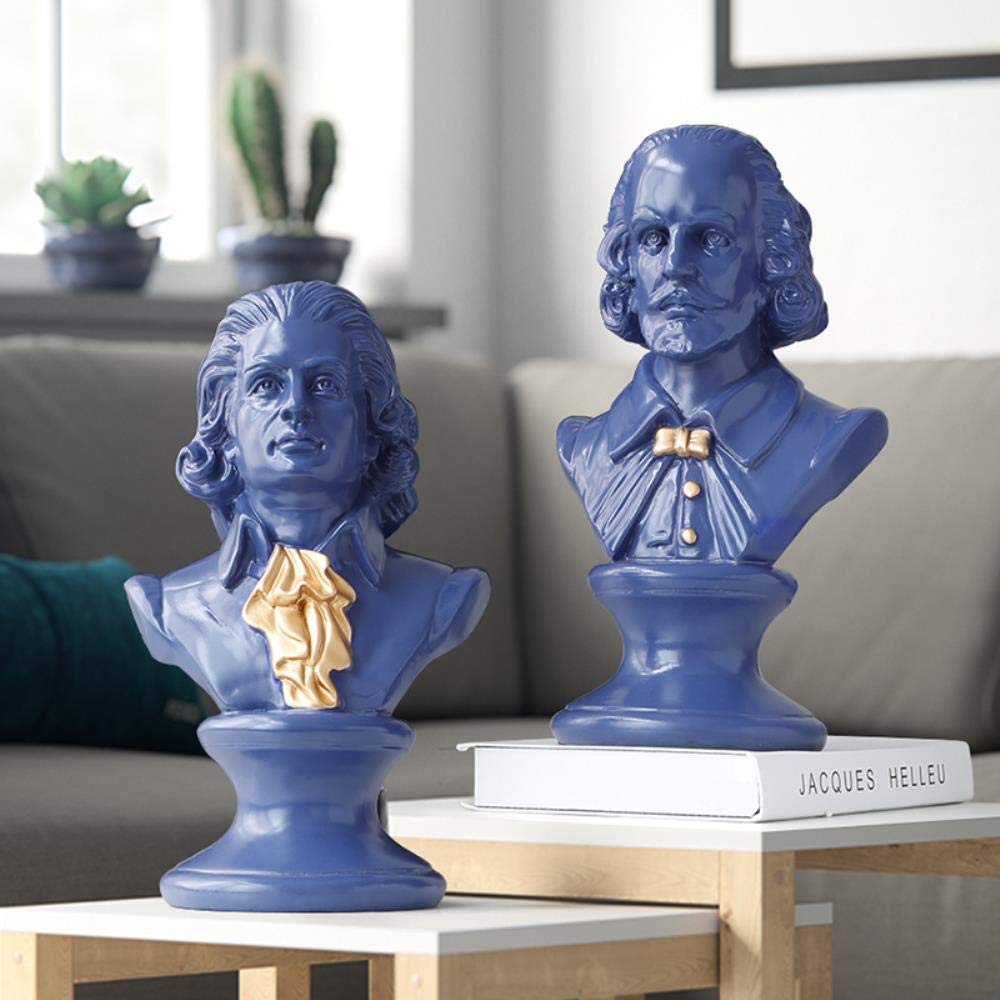 Busto de Retrato de Cabeza Grandes estatuas de Resina para decoración Resina Arte amp artesanía Escultura boceto práctica