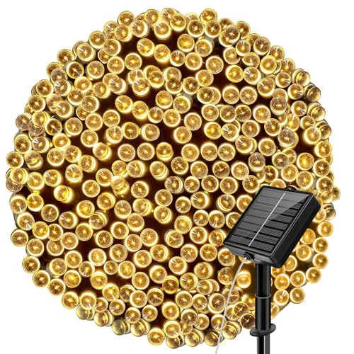24M 240LED Luci Natale Esterno Solari, Impermeabile PVC...