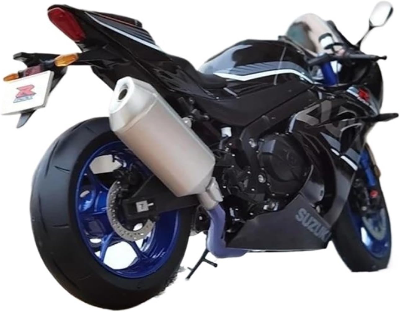Scale Model 1:12 Scale for Suzuki GSX-R1000 Motorcycle Model Kit Black Static Collection Ornaments Collectible Ornaments