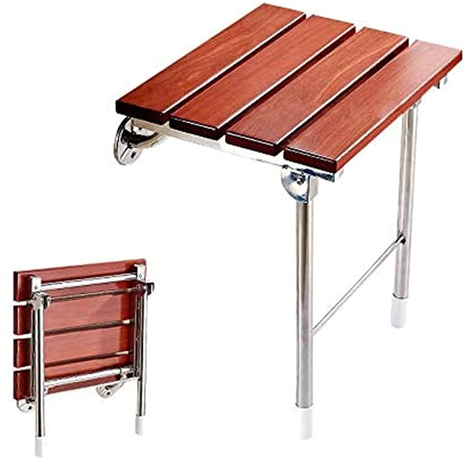 Sedile per Doccia, Sedie da Doccia per Anziani, Sedile Pieghevole per Doccia, Sgabello di Sicurezza per Vasca da Bagno Montato A Parete con Gambe di Supporto, Panca,