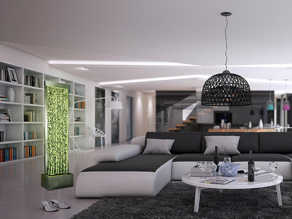 Vente-unique - Mur de bulles d'eau BLENNIE - LEDs à couleur changeante - H.150 cm