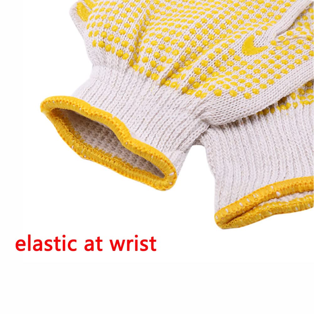 Lot de 12 paires de gants de travail pour le jardin - Gants de sécurité pour mécaniciens de jardinage - Gants souples et respirants - Pour homme et femme
