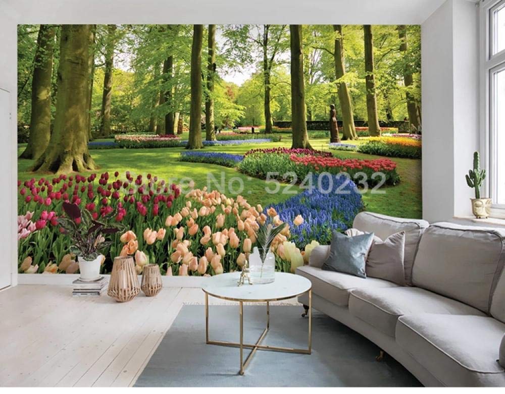 Peintures murales de fleurs WLLLO pour créer un salon nature et lumineux