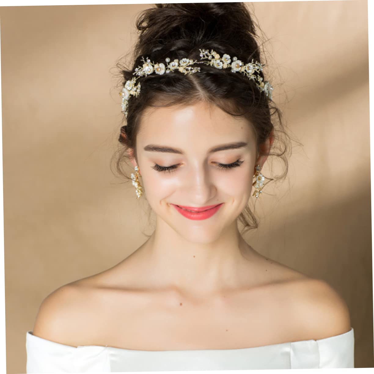 Healeved 2stücke Braut Haarschmuck Blumenkranz Haardekoration Für Hochzeiten Und Feiern Leicht Und Zu Tragen Gefertigt Für Geeignet
