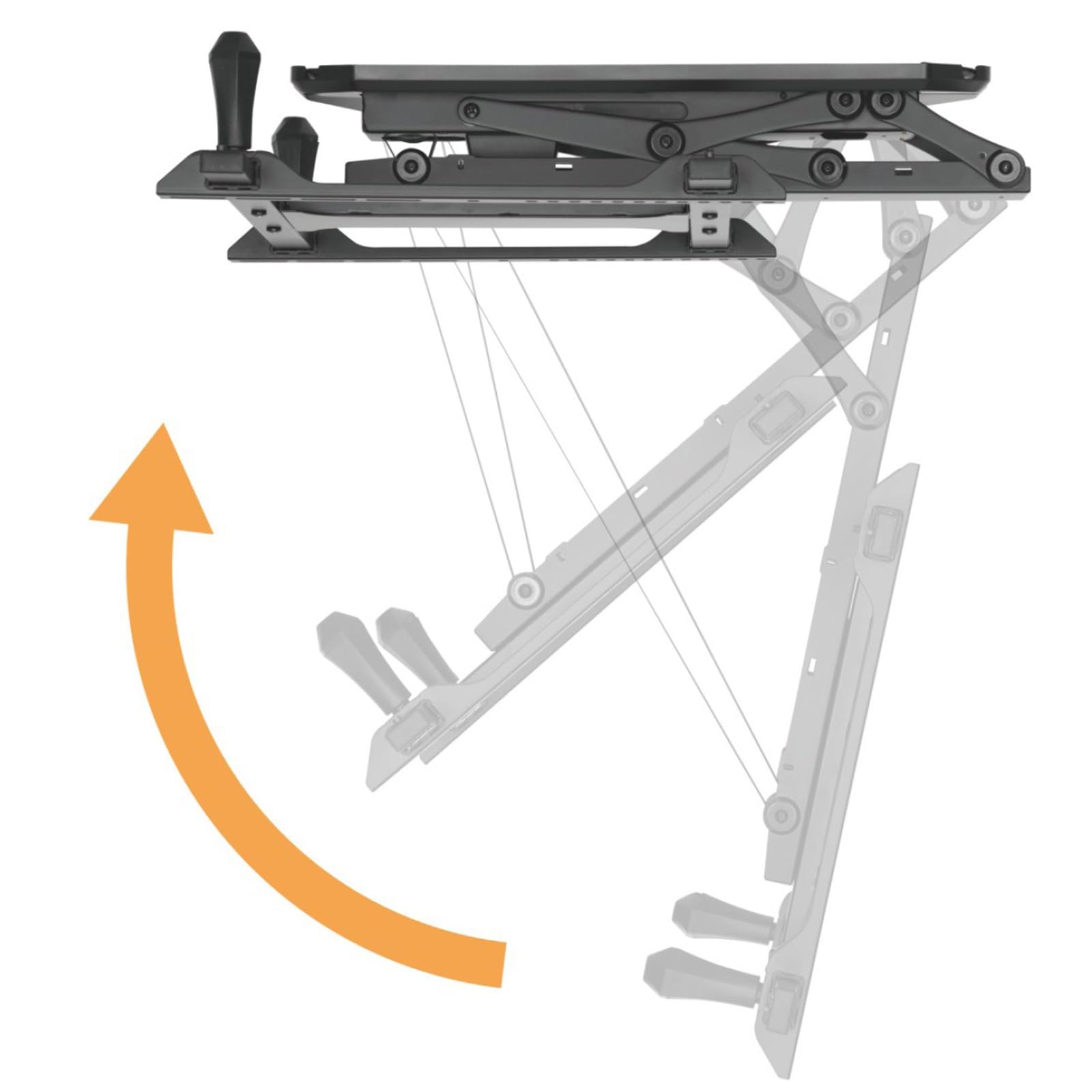Soporte de TV motorizado - Elevador de TV eléctrico de altura ajustable - Soporte de TV de techo motorizado con control remoto, Elevador de TV eléctrico telescópico con elevación automática, Se adapta