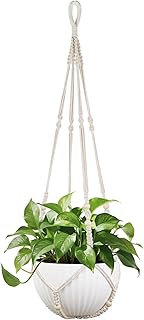 Mkono 43 Inch Macrame Plant Hanger Large for up to 12 Inch Pot Extra Lon...
