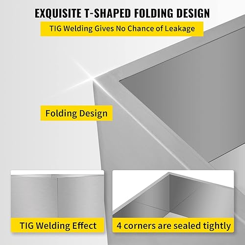 Miniatura 4 de VBENLEM Sartén evaporadora de jarabe de arce de 48 x 24 x 9.5 pulgadas, de acero inoxidable, sartén para hervir jarabe de arce con válvula para