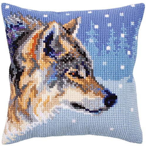 Collection D'Art Cushion KIT/Winter ANIMALS/40 X 40, Multi, 40 x 40cm