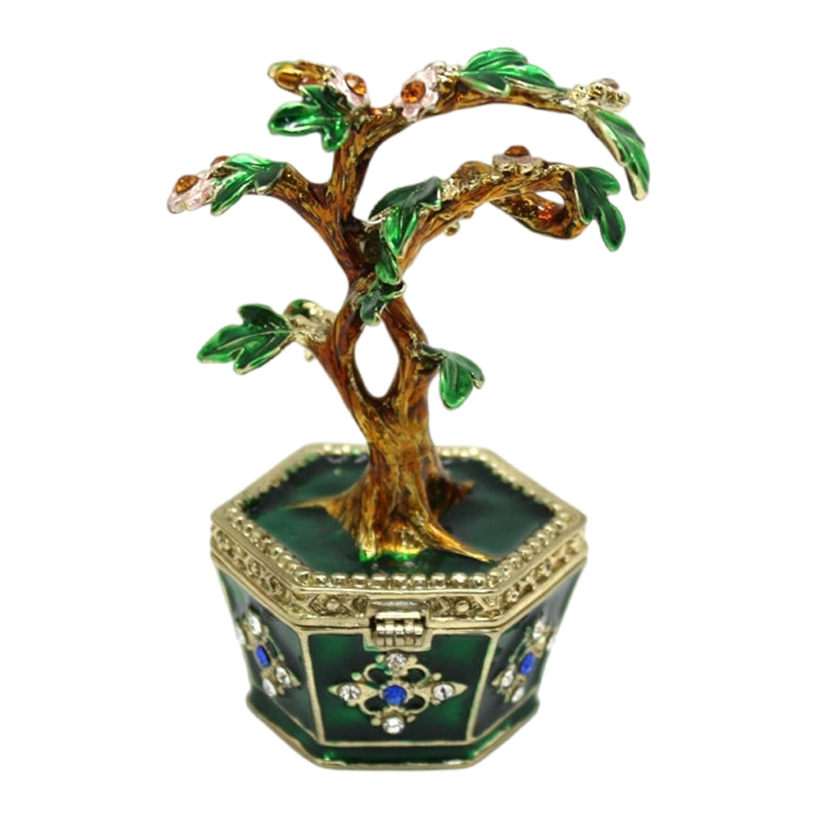 RAFGALDEX Unique Money Tree Decoration Tabletop Storage Container for Sorting Small Item Stylish Desk Jewelry Ornament Case Money Tree Decorative Box