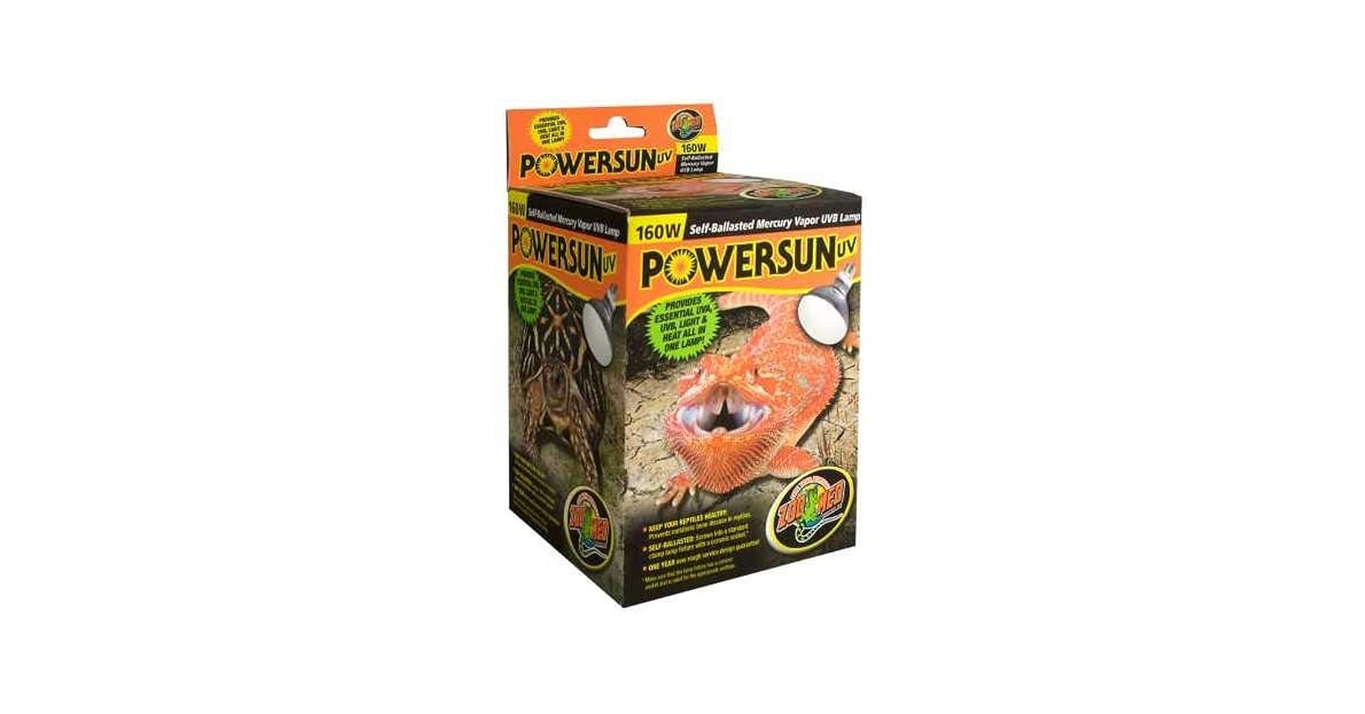 UVランプ Powersun UV 160W Amazon.com : Zoo Med PowerSun UV Bulb 160 Watt : Pet Habitat
