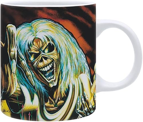 ABYSTYLE GB eye Iron Maiden The Number of the Beast - Taza de café de cerámica de 11 onzas para el hogar y la cocina