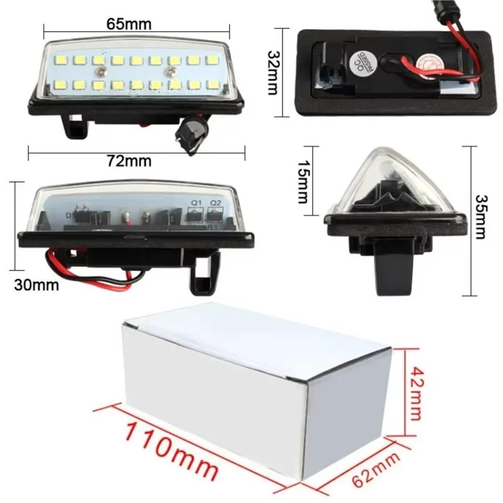 Luces Matrícula Coche Para TEANA J31 Para Maxima Cefiro Para Altima Para Rogue Para Sentra Para Infiniti Iluminación LED Para Matrícula De Coche SMD De 12V