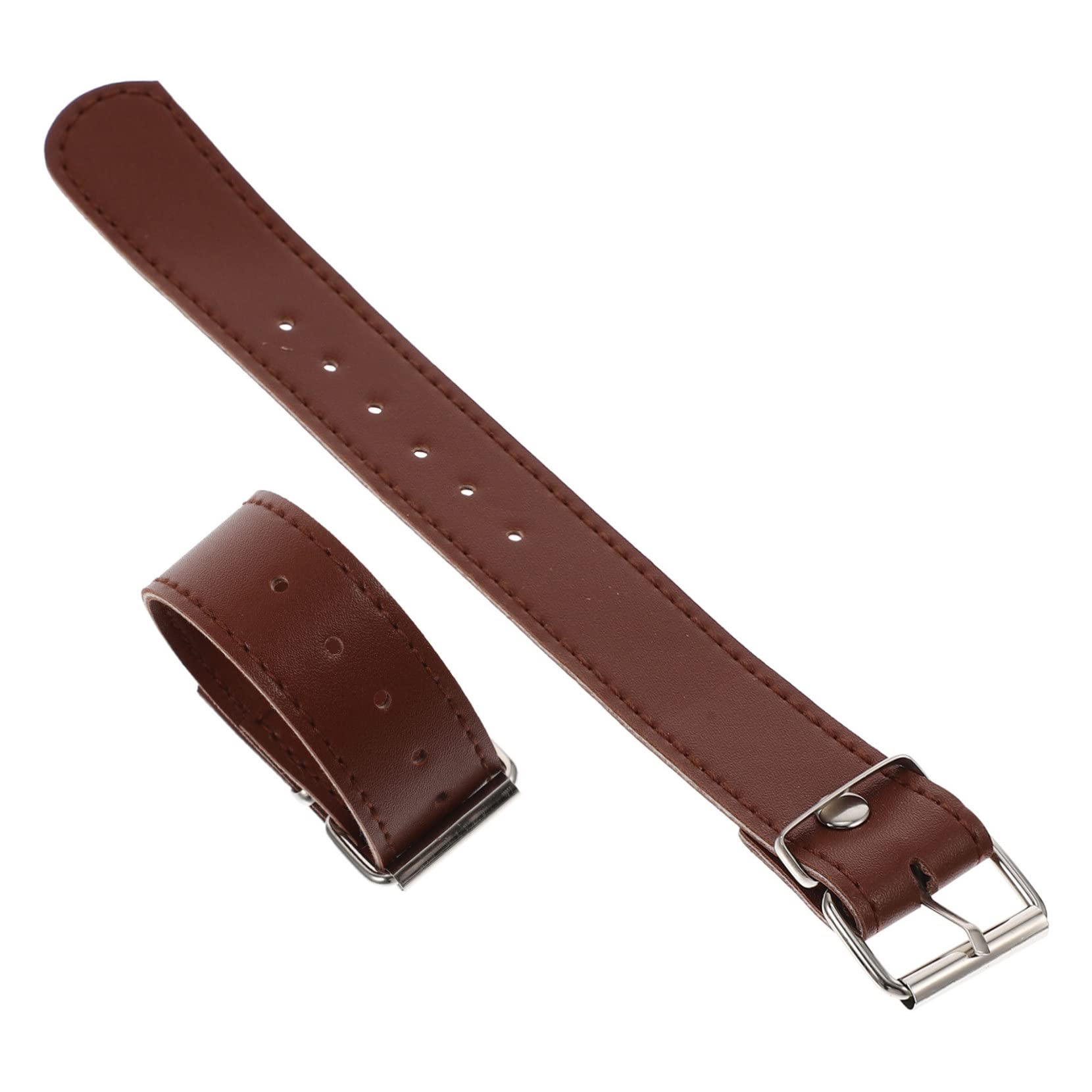 Homoyoyo 1 Pair Bike Basket Straps Kids Bike Kids Scooter Kids Bike Basket Bike Rack Strap Girls Bike Basket Bike Front Container Strap Leather Light Brown Bike Handlebar Basket Belt Riding