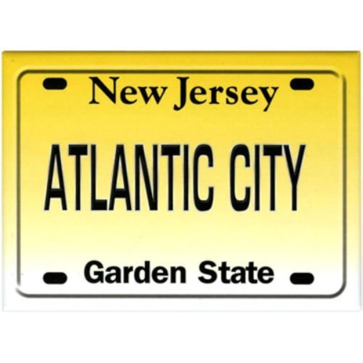 Saluti da Atlantic City, New Jersey, calamita da frigo stile B - Italia