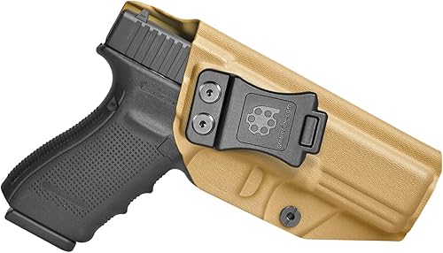 Funda Glock202122 IWB Kydex Holster Ajuste Glock 20 21 22 (Gen 3 4 5) Pistola  Interior de cintura oculta  Cant ajustable y retención 'Posi-Click'
