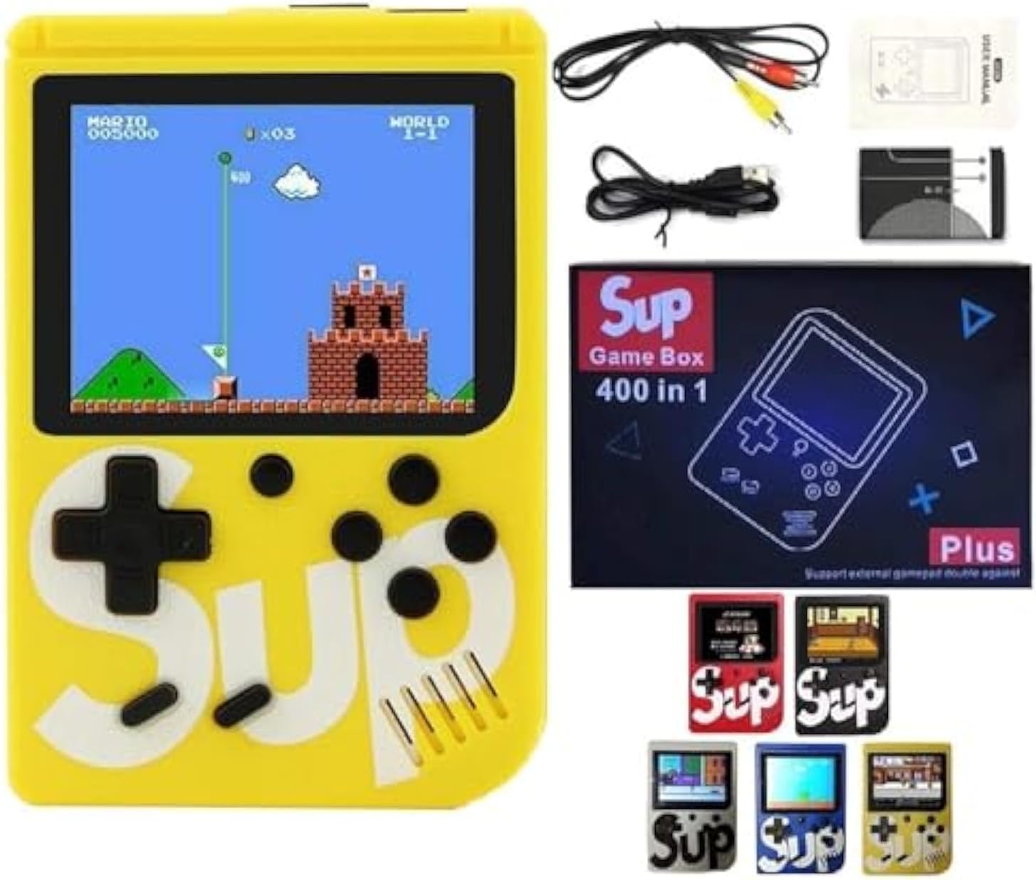 SUP Game Box Plus 400 in 1 Retro Games UPGRADED VERSION mini Portable ...