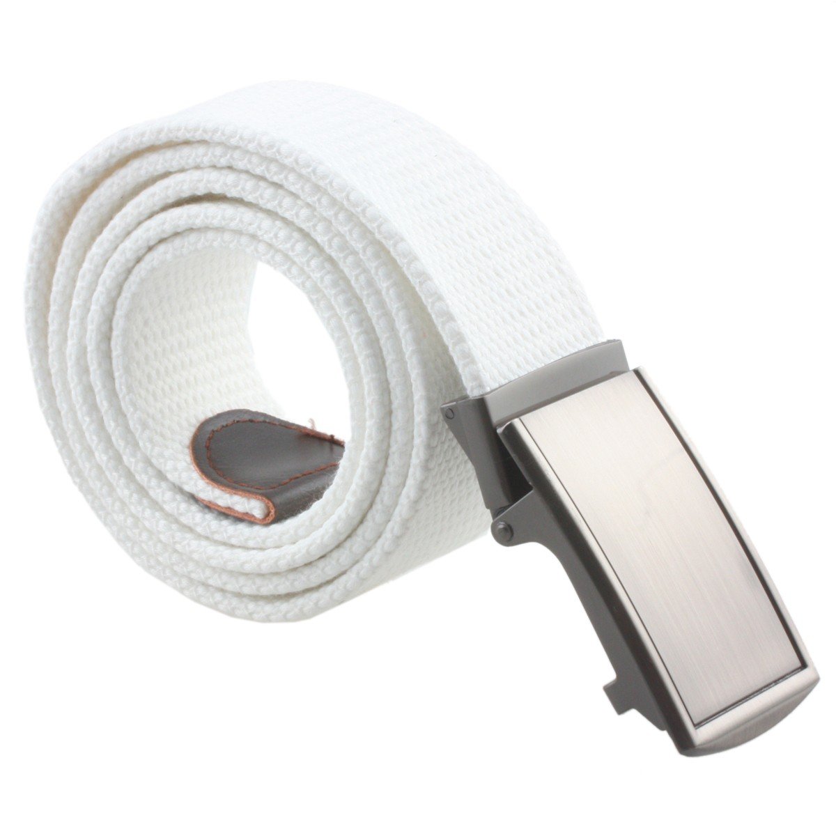 SportmusiesCanvas Web Belts for Men, Solid Color Military Style Casual Belts with Automatic Buckle