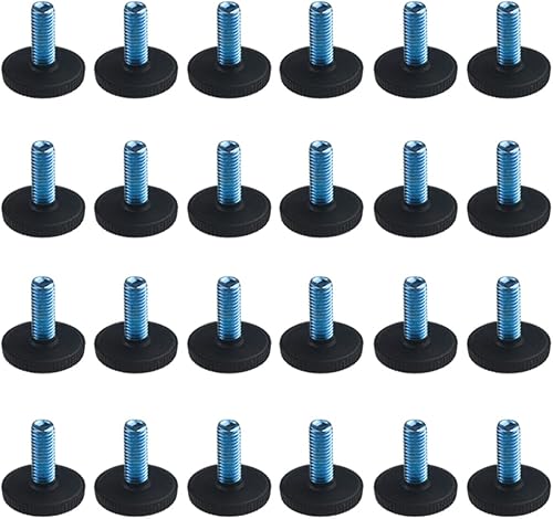 24 pcs tornillo en Muebles Glide Pie de nivelación ajustable diámetro 21 mm/0.85" para patas de muebles
