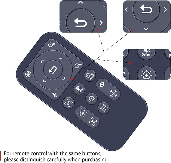 New Replacement Remote Control Compatible for Angetube 863Plus 2K Streaming Webcam with Ring Light
