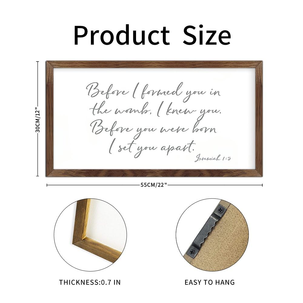 Before I Formed You in The Womb I Knew You Sign Nursery Sign Nursery Decor Before You were Born Wood Sign Farmhouse Sign Jeremiah 1 5