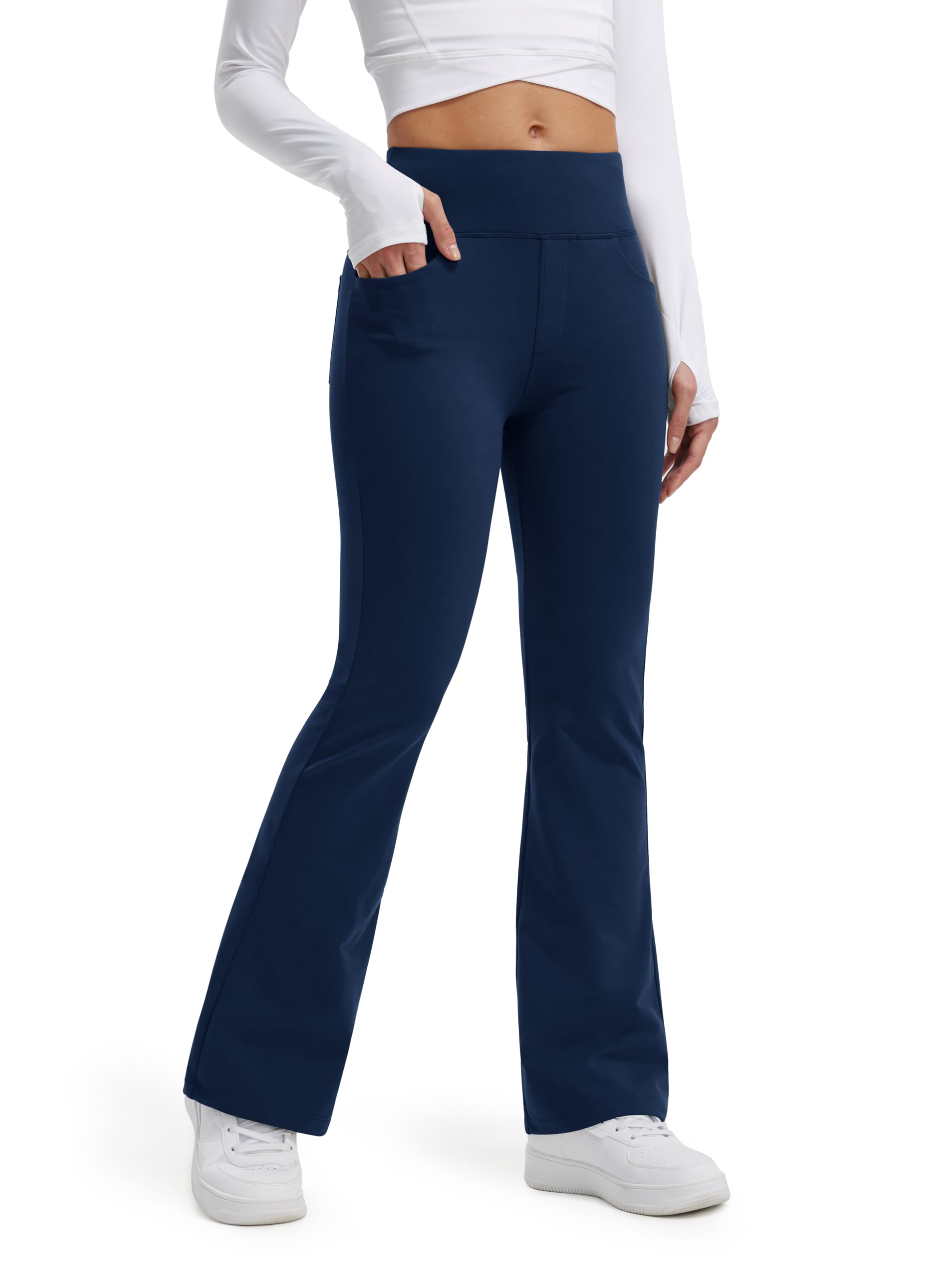 Libin Sport Thermische Flared Legging voor Dames 31 Cargo Thermische Broek Yogabroek Wandelbroek Waterafstotend Wintersportbroek Bootcut Broek met Zakken Bruin, L Libin Sport Thermische Flared Legging voor Dames 31 Cargo Thermische Broek Yogabroek Wandelbroek Waterafstotend Wintersportbroek Bootcut Broek met Zakken Bruin, L