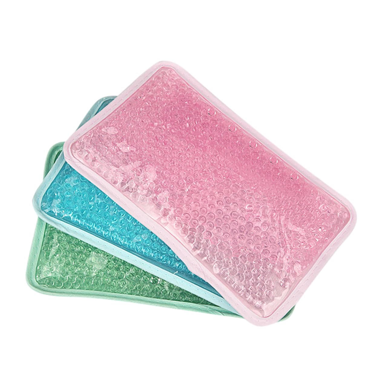 Healvian Wiederverwendbare 3 Stück Packung Wärmekompresse mit Gelkissen und Pvc Material Schmerztherapie mit Elastischem Trageband für Schulter und Andere Körperbereiche