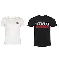 Levi's T-Shirt Sportwear White/Mineral Black M T-Shirt Sportswear Beautiful Black+ M