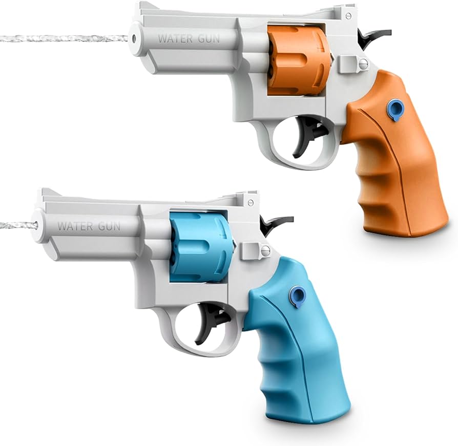 Amazon | 水鉄砲 ウォーターガン リボルバー水鉄砲 水ピストル 飛距離