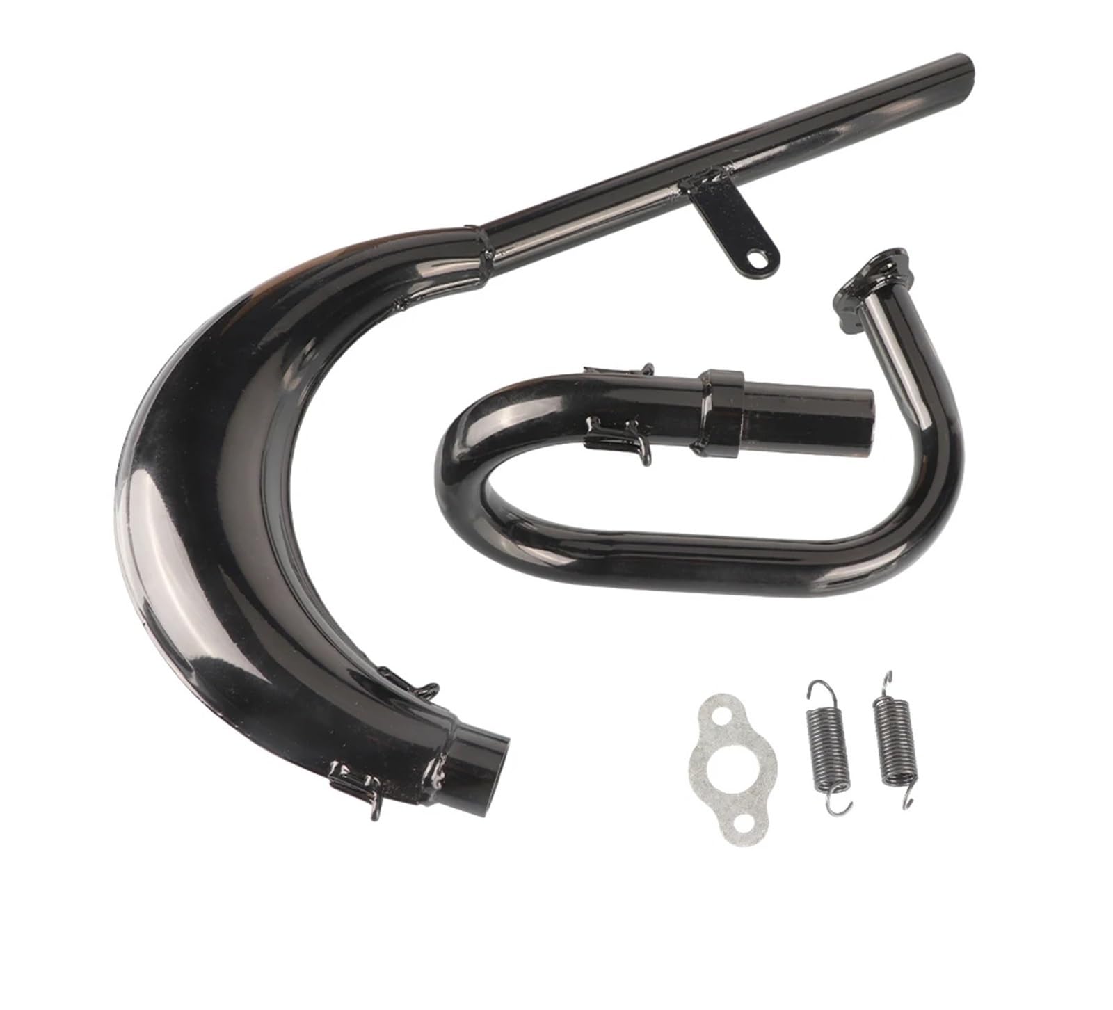 Silenciadores Traseros Escape Silenciador de Escape Tubo Dividido para Motocicleta, Motor Gasolina, Bicicleta motorizada, Piezas para 2 Tiempos, 50 CC, 66, 80 y 100