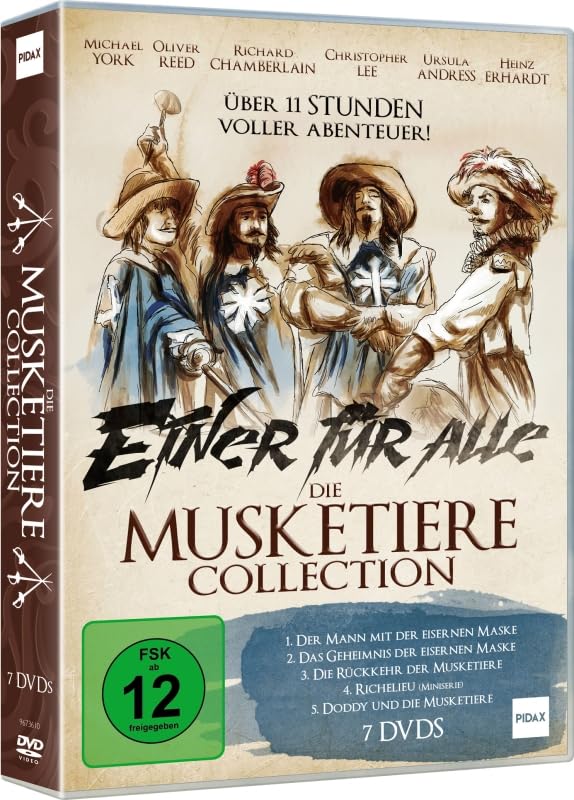 Die Musketiere Film Collection - Einer für alle, alle für einen - Spannende Abenteuer mit den Figuren aus den Romanen von Alexandre Dumas (Richelieu, eisernen Maske, Geheimnis)