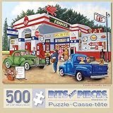 Bits and Pieces - 500 Piece Jigsaw Puzzle for Adults - Frank's Friendly Service - 500 pc Americana Summer Jigsaw by Artist Kay Lamb Shannon