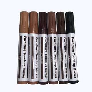 Furniture Repair Kit, Wood Markers Repair Kit, 13 Piece Furniture Scratch Touch Up Markers & Wax Sticks Set, Ideal for Wood Floors, Tables, Desks & Cabinets (Assorted Color)