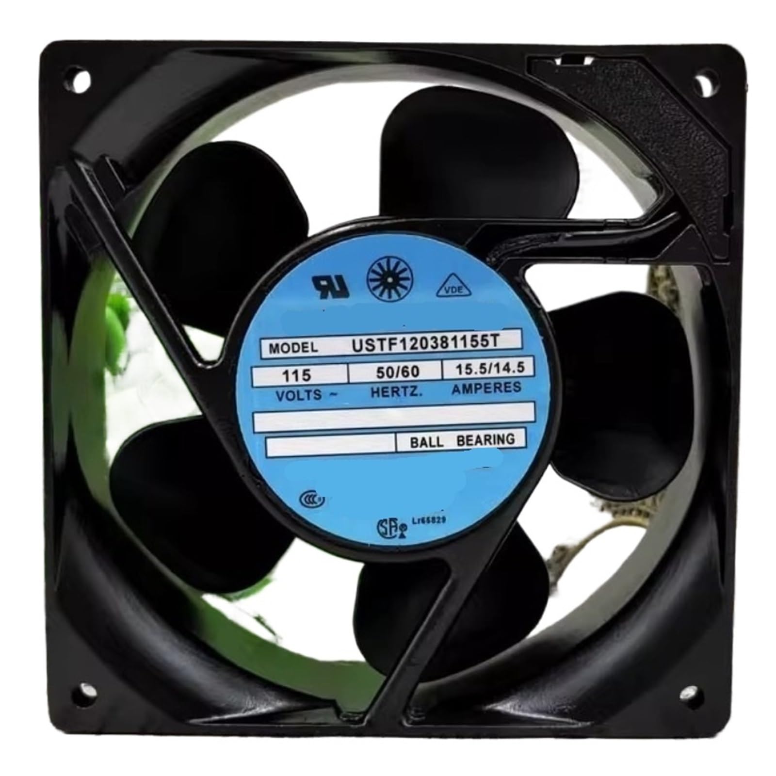 Ventilateur 12 cm USTF120381155T pour extraction d'air chaud et ventilation 115V